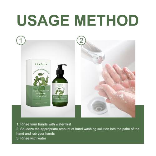 Milde Schaum-Handseife mit Eukalyptus und Grüner Minze