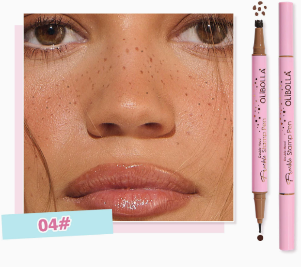 Fake-Sommersprossen-Stift, 2-in-1 Stempel und Punktstift, wasserfest