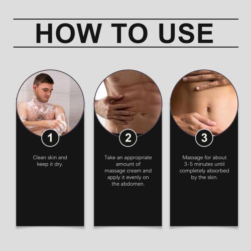 Bauch-Massagecreme für Männer