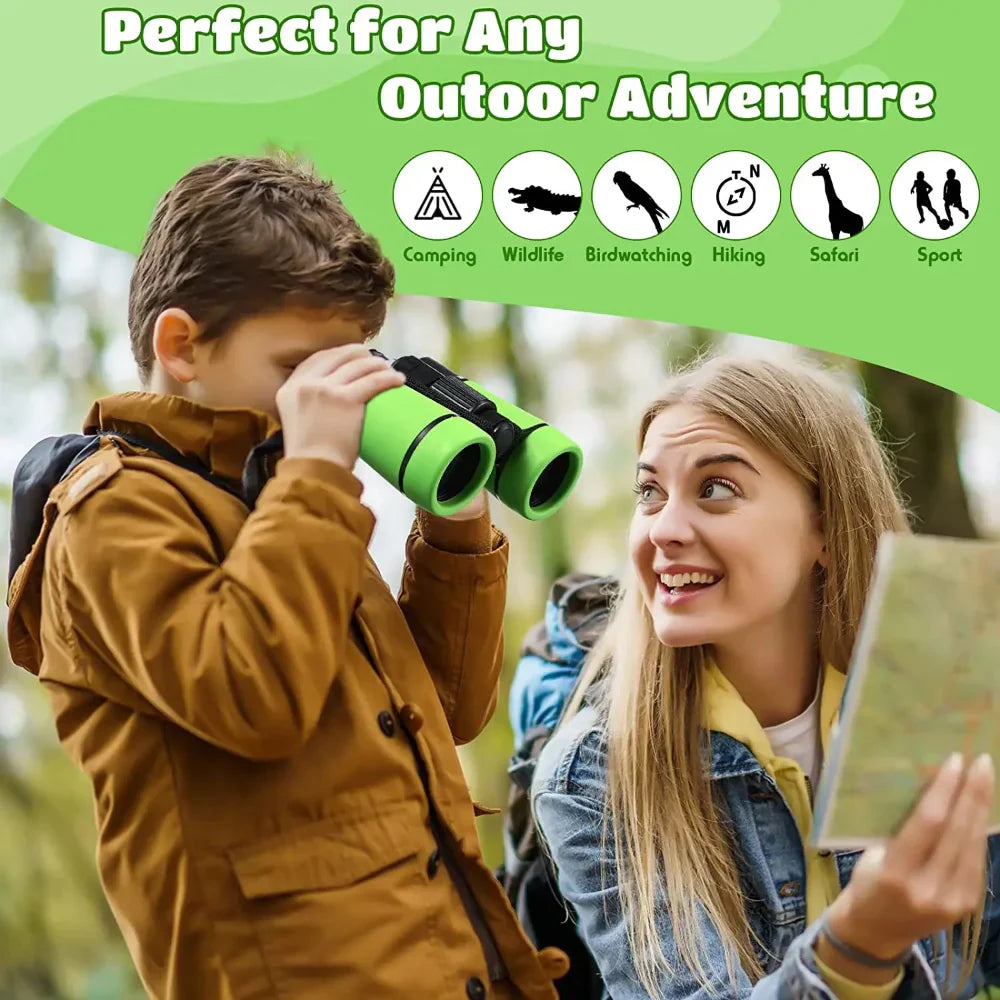 Kinder Fernglas, kompakt, Outdoor Abenteuer, gummierter Griff