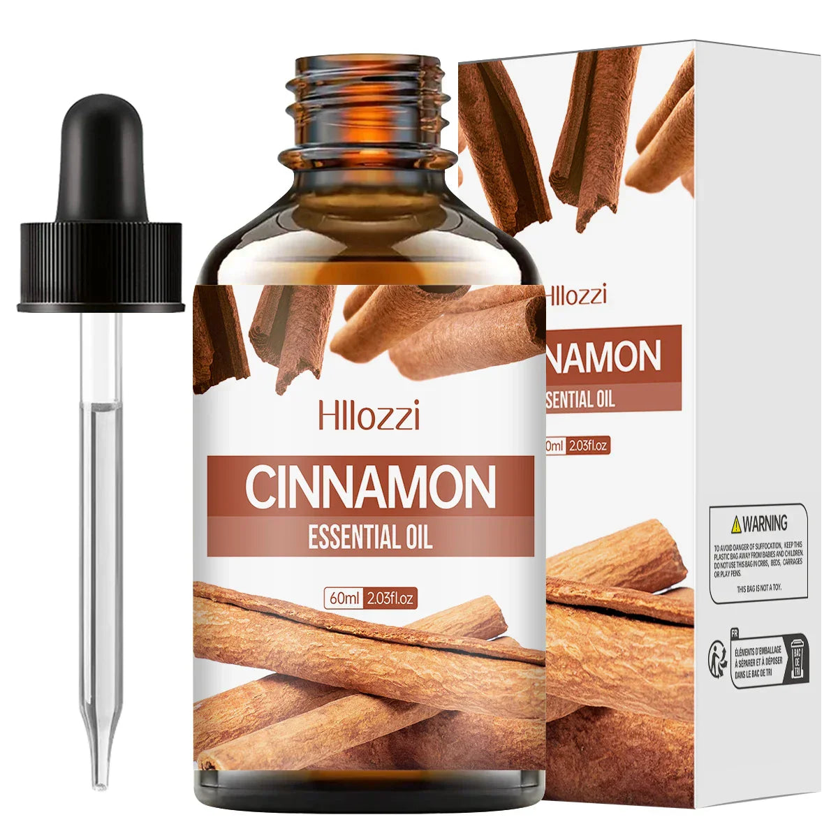 Kaufsy™ Zimt ätherisches Öl, 100% rein, Aromatherapie, Diffuser & Massage
