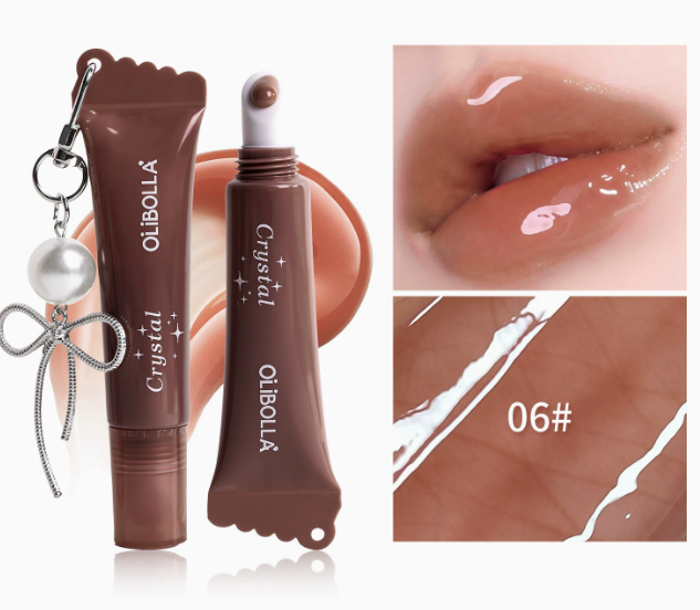 Peptid Lip Glaze Serum, getönter Lipgloss mit Hochglanz