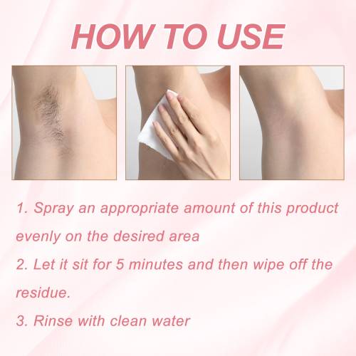 Achsel-Enthaarungsspray mit Honig und Aloe