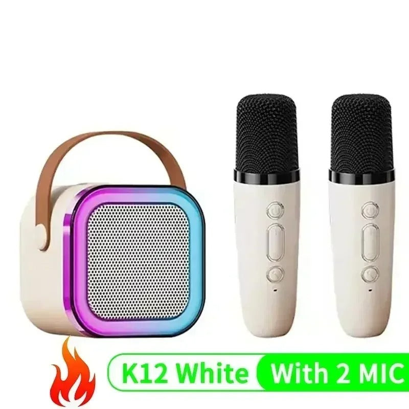 kaufsy | Tragbare Karaoke-Maschine mit 2 Mikrofonen