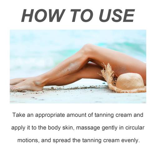 Bronzing-Beincreme für natürliche Bräune, wasserresistent
