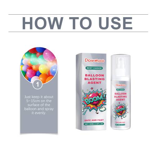 Latexballon Dekospray