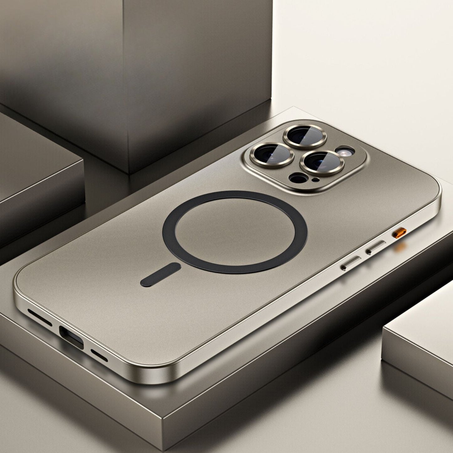 Magnetische Metallhülle, schlanker Schutz für iPhone