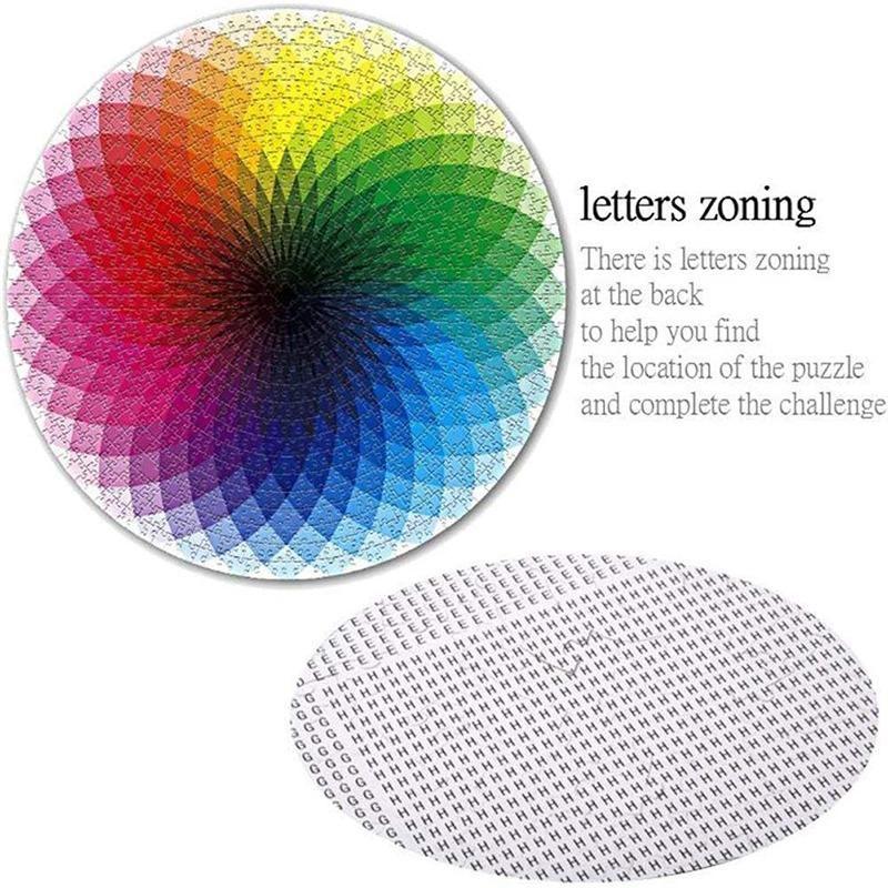 kaufsy | Gradient Farbige Regenbogen Runde Puzzles