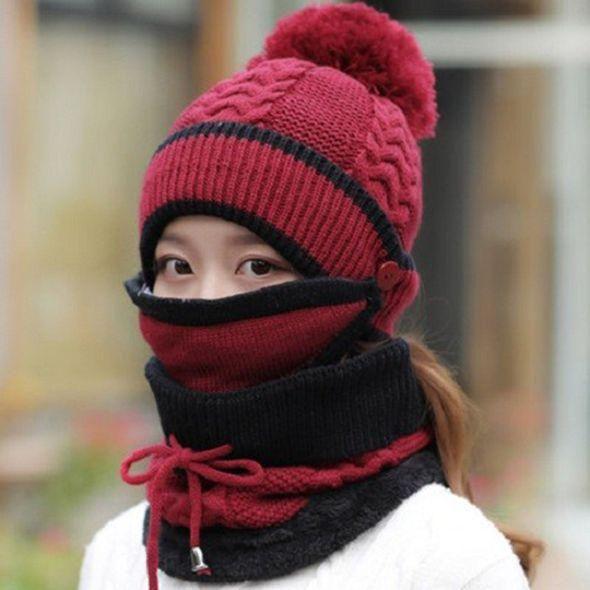 kaufsy | 3PCS Damen Winter Schal Set