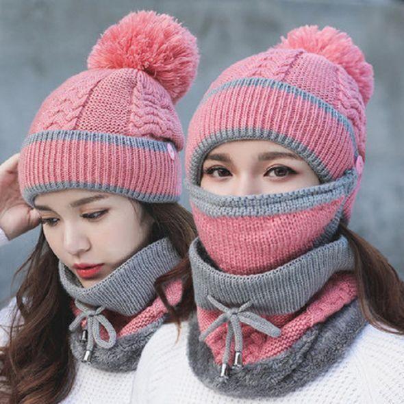 kaufsy | 3PCS Damen Winter Schal Set