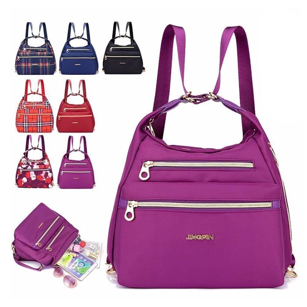 kaufsy | Tasche mit doppeltem Reißverschluss, Handtasche und Schultertasche