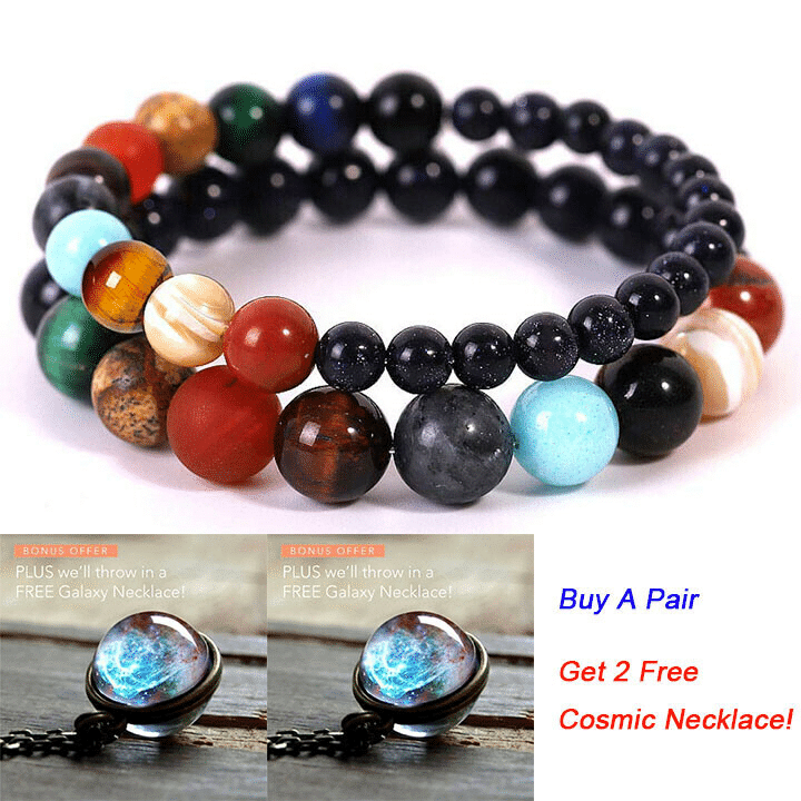 kaufsy | Naturstein Solar-System-Armband