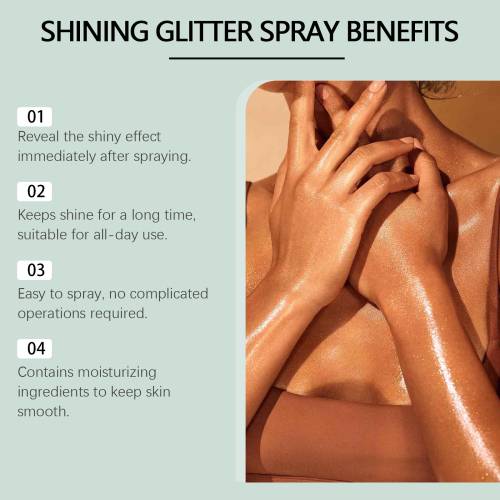 Strahlendes Glitzer-Highlighter-Spray