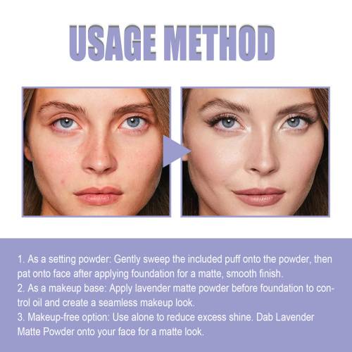 Lavendel Mattes Finishing-Puder