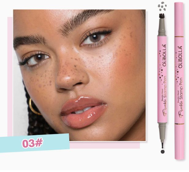 Fake-Sommersprossen-Stift, 2-in-1 Stempel und Punktstift, wasserfest