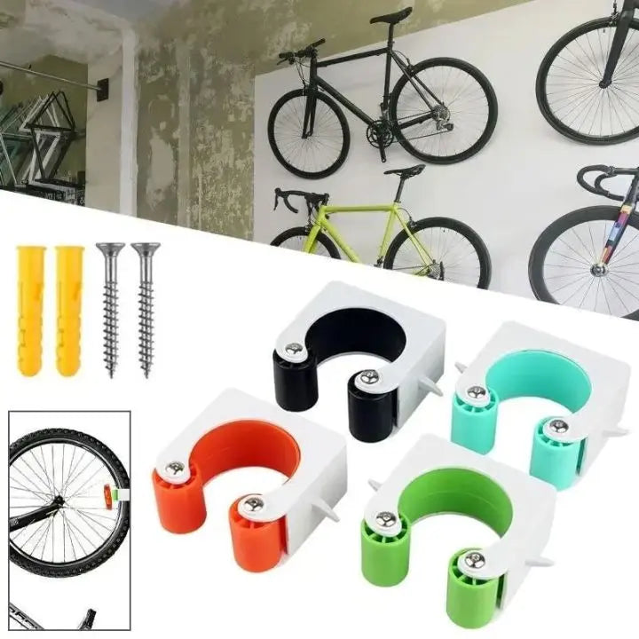 kaufsy | 3 Stücke Wand-Fahrradhalter – Platzsparende Aufbewahrung für alle Bikes