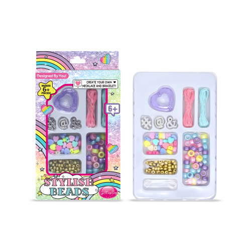 Regenbogen Perlenarmband-Set für Kinder