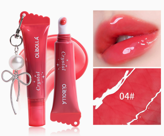 Peptid Lip Glaze Serum, getönter Lipgloss mit Hochglanz