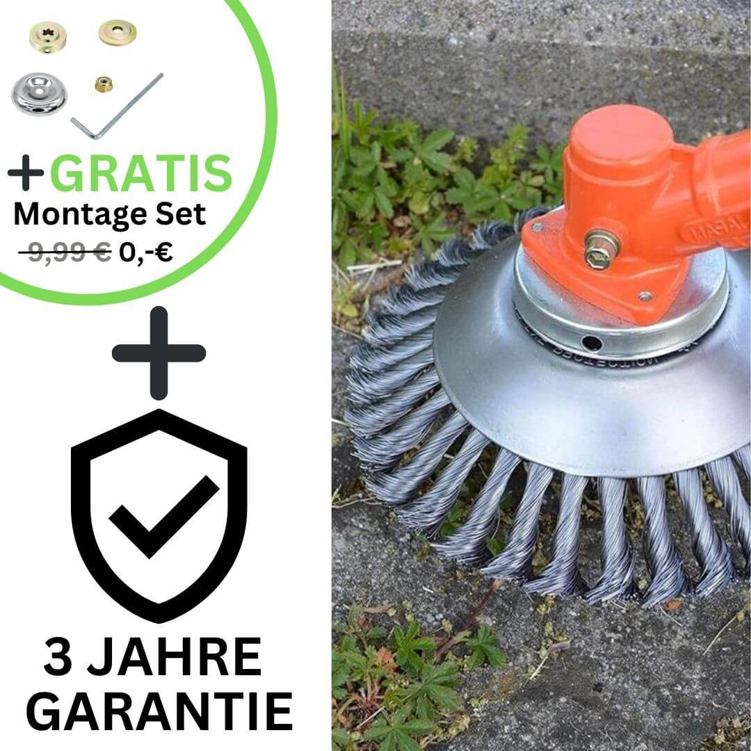 | ProfiTrim - Der unzerstörbare Rasentrimmer inkl. Gratis Montage-Set