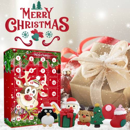 Rentier Schlüsselanhänger-Adventskalender