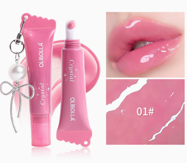 Peptid Lip Glaze Serum, getönter Lipgloss mit Hochglanz