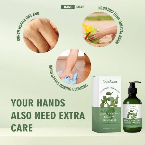 Milde Schaum-Handseife mit Eukalyptus und Grüner Minze