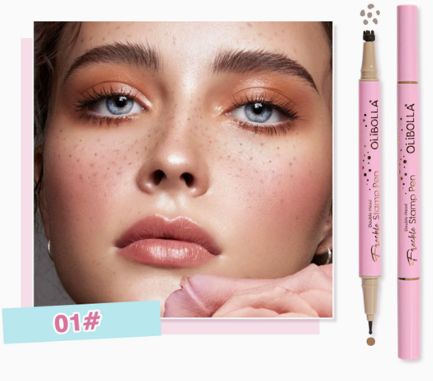 Fake-Sommersprossen-Stift, 2-in-1 Stempel und Punktstift, wasserfest