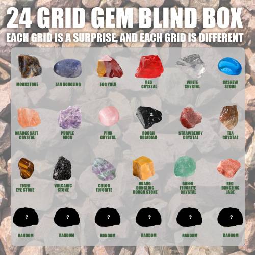 24-Tage Mineralien-Adventsbox, Grün