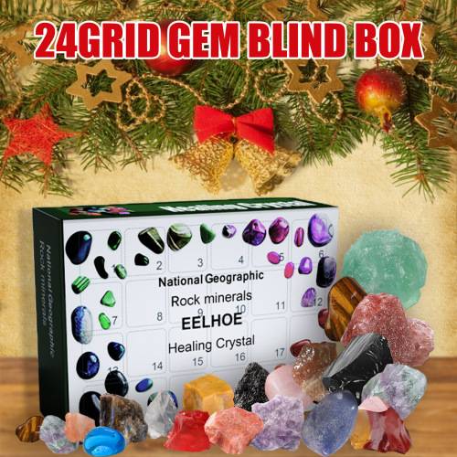 24-Tage Mineralien-Adventsbox, Grün