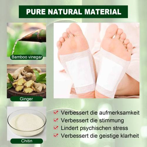 Bambusessig Ingwer Fußpads