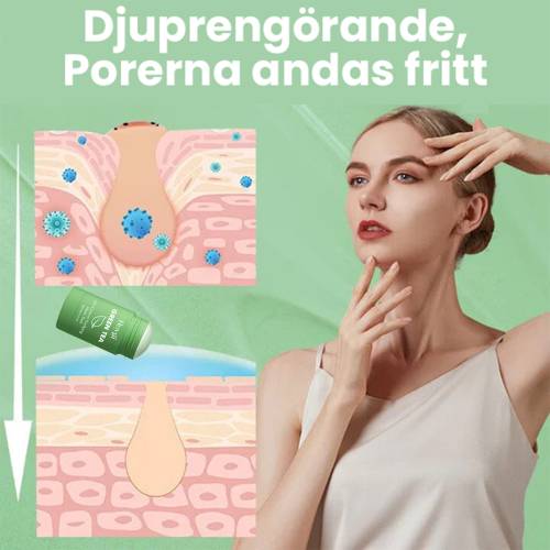 Grüntee Reinigungsmaske als Stick mit Niacinamid