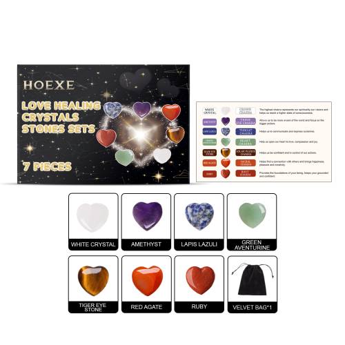 Herz-Kristall Chakra-Set