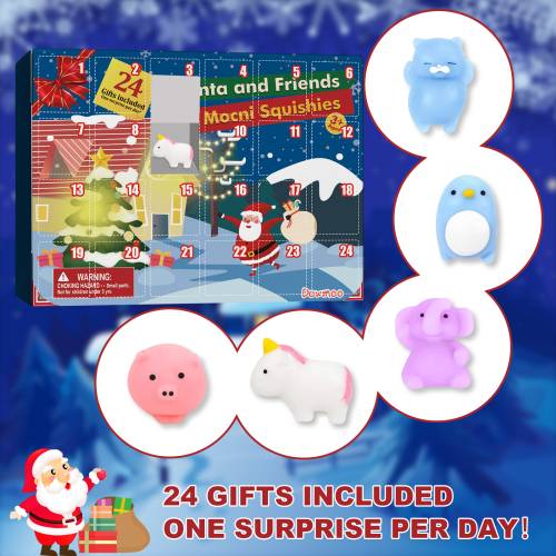 Weihnachts-Knautschspielzeug Adventskalender