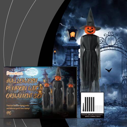 Halloween Kürbis- und Hexen-Hängedeko