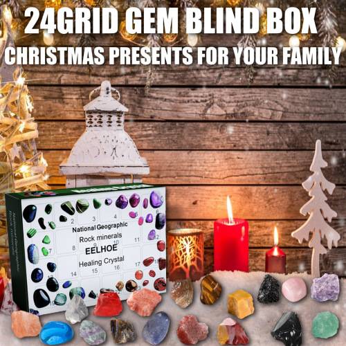 24-Tage Mineralien-Adventsbox, Grün