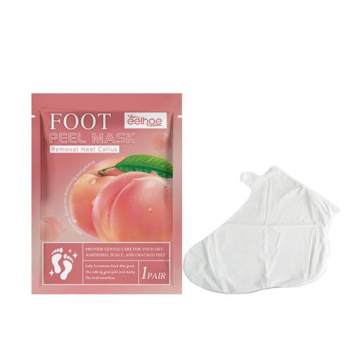 Pfirsich Peeling-Fußmaske für trockene, raue Füße