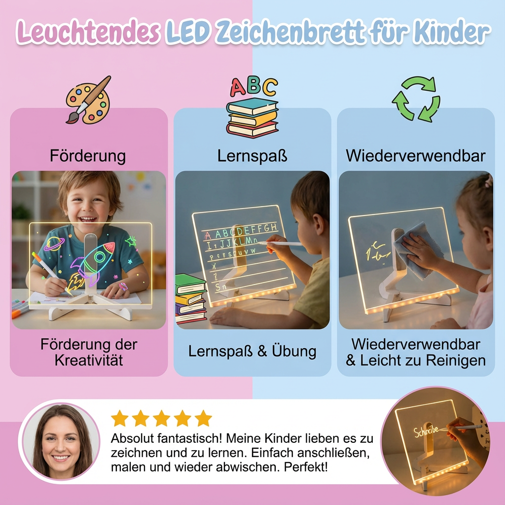 | LED Leuchtendes Zeichenbrett für Kinder