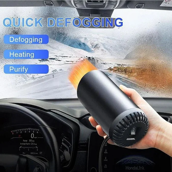 kaufsy | Schnelles Heizbecherform Auto Warmluftgebläse - Schnelles Heizen & Kühlen Einstellbar 360 Grad drehbar Plug and Use für Auto, SUV, Wohnmobil und Lastwagen