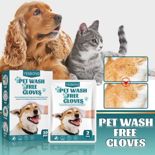 Haustier Pflegetuch-Handschuhe, 10 Stück