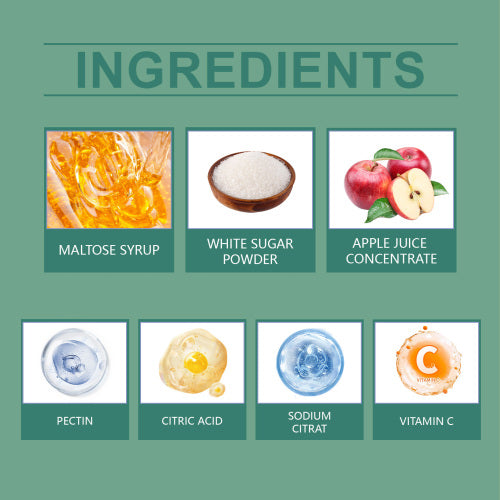 Apfel Energie-Fruchtgummis