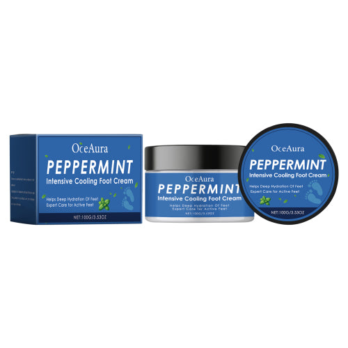 Erfrischende Minz Fußcreme