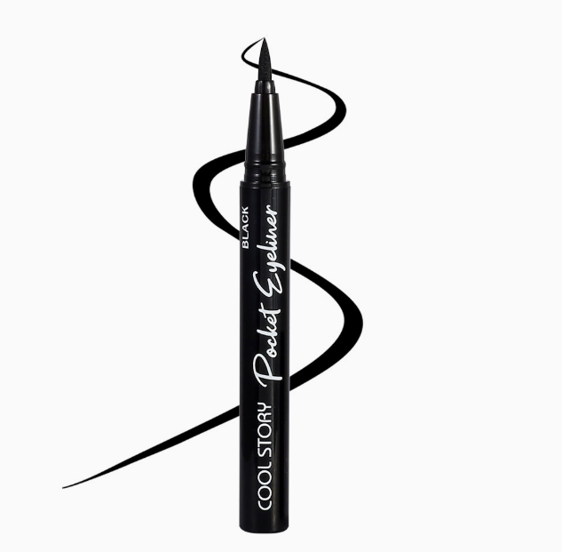 Flüssiger Eyeliner, schnelltrocknend und wasserfest, Schwarz, Blau oder Braun