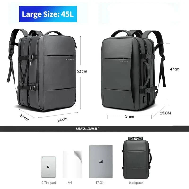 kaufsy | Ästhetischer Business-Rucksack mit großem Stauraum & Laptopfach