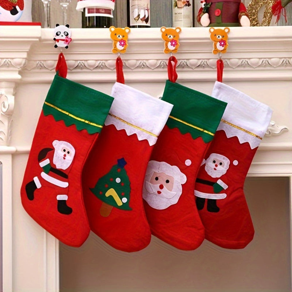Weihnachtsstrümpfe Set, Santa Kamin hängende Dekoration
