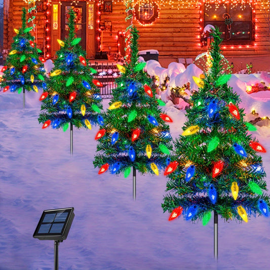 Weihnachtsbaum Lichter, Solar, Outdoor Garten, Wegbeleuchtung