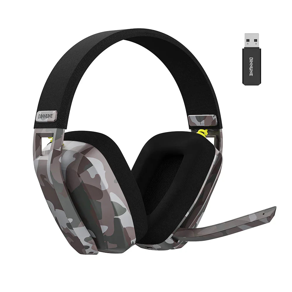 Binnune – Kabelloses Gaming-Headset 2,4 GHz & BT – PS5, PS4 & PC