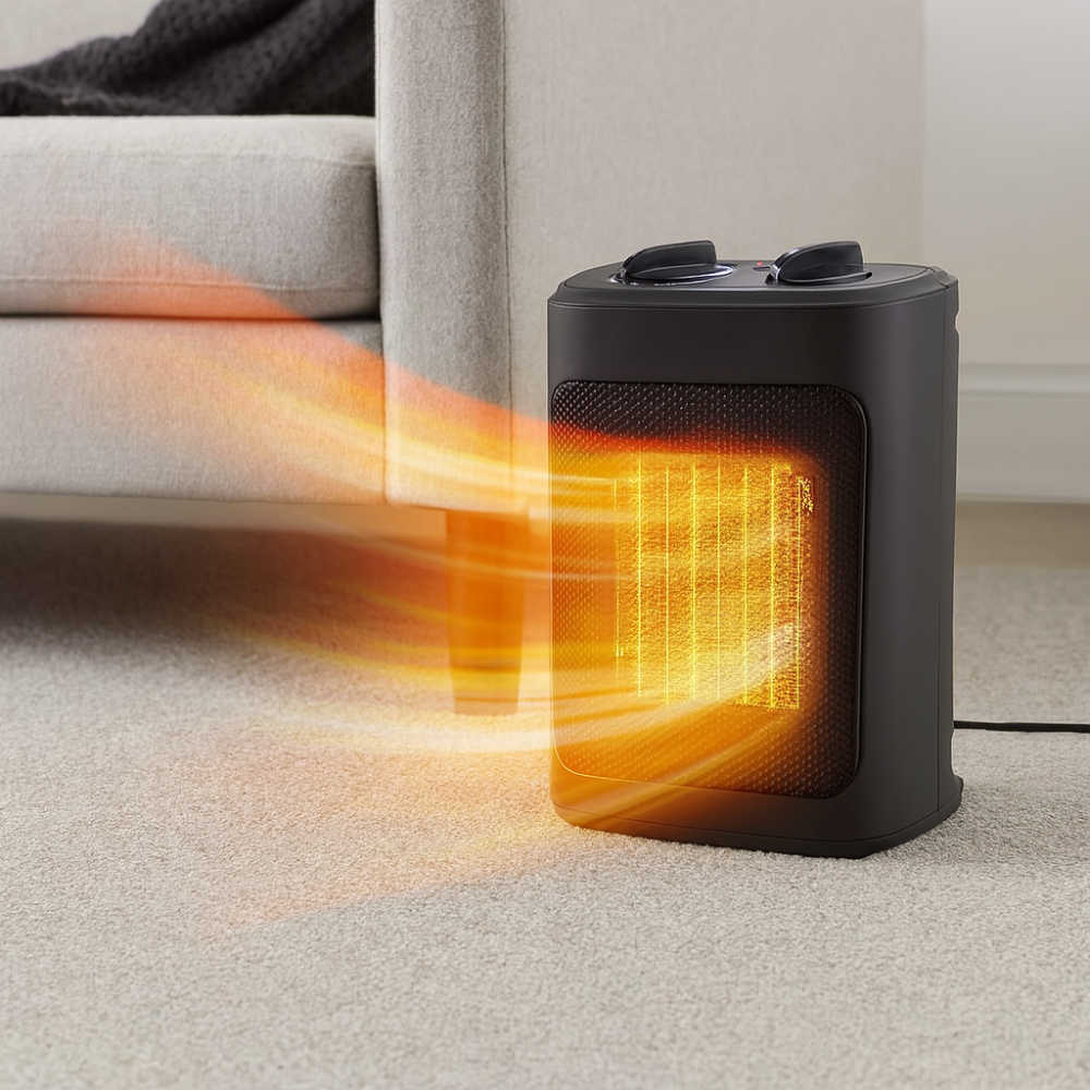 Elektrischer Raumheizer, tragbar, Keramik, schnelle Wärme, energieeffizient