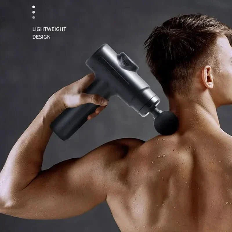kaufsy | Elektrische Massagegun mit 8 Aufsätzen für Tiefengewebemassage
