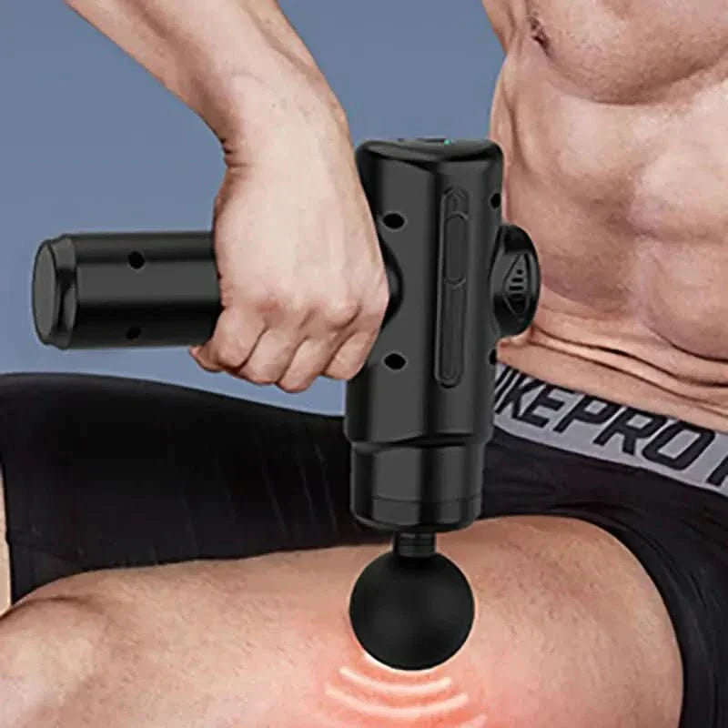 kaufsy | Elektrische Massagegun mit 8 Aufsätzen für Tiefengewebemassage