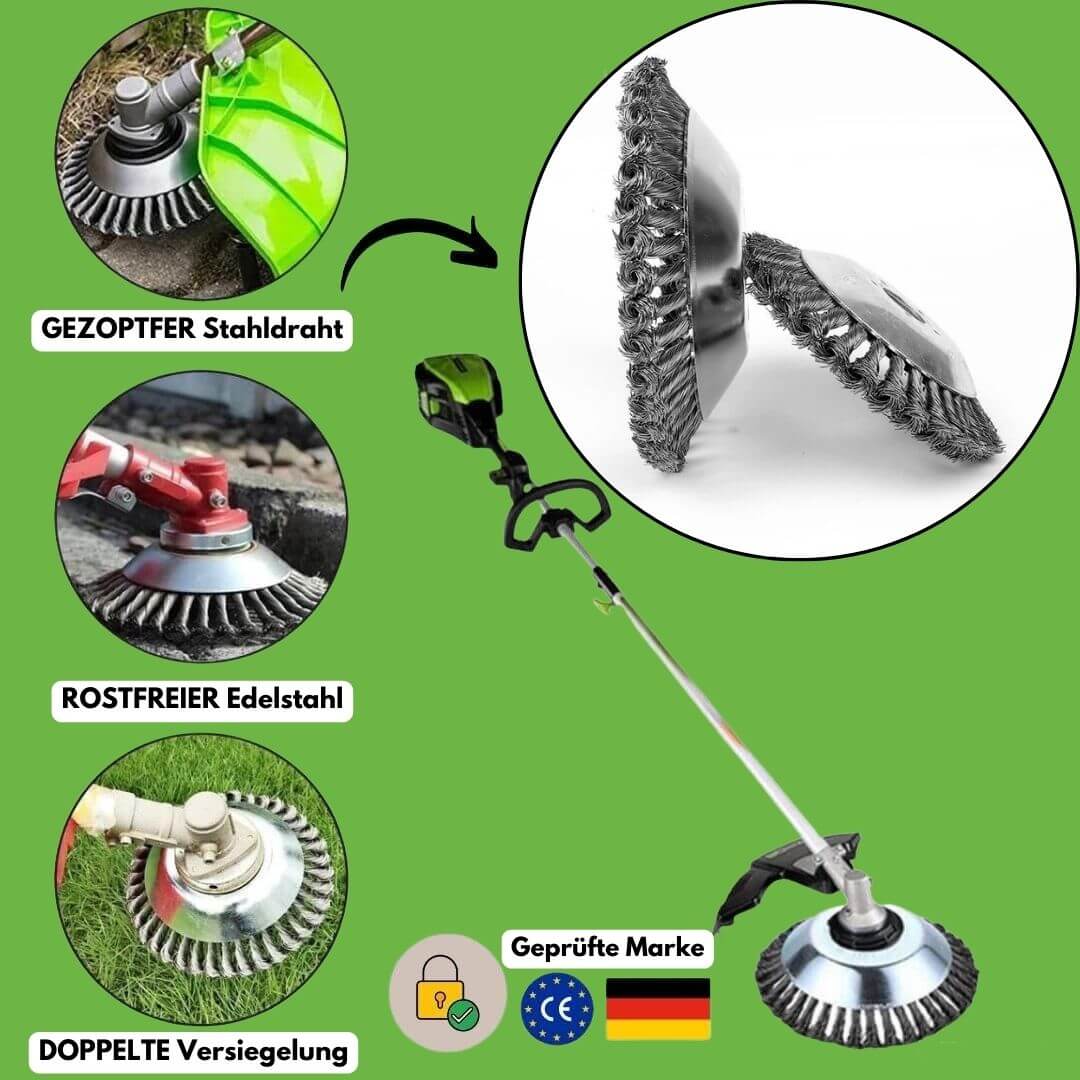 | ProfiTrim - Der unzerstörbare Rasentrimmer inkl. Gratis Montage-Set